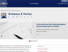 Tablet Screenshot of beckmann-partner.de